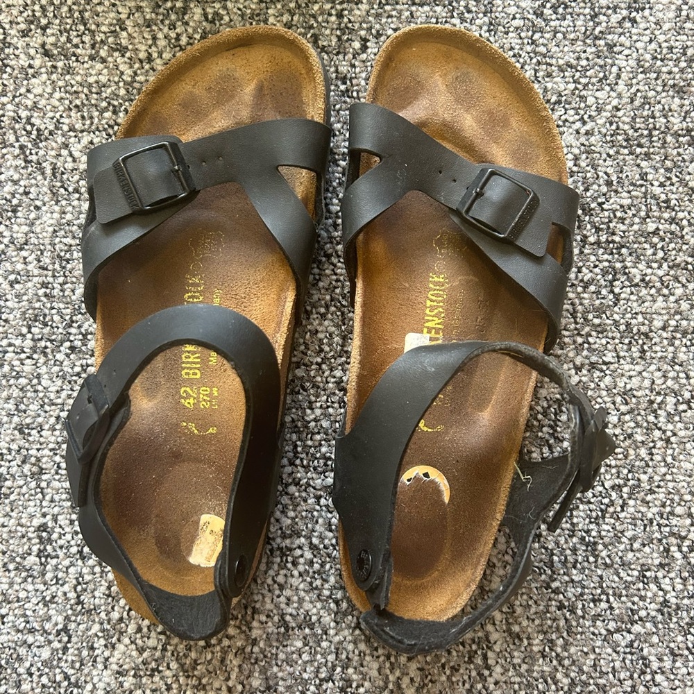 Women’s black Birkenstocks size euro 42